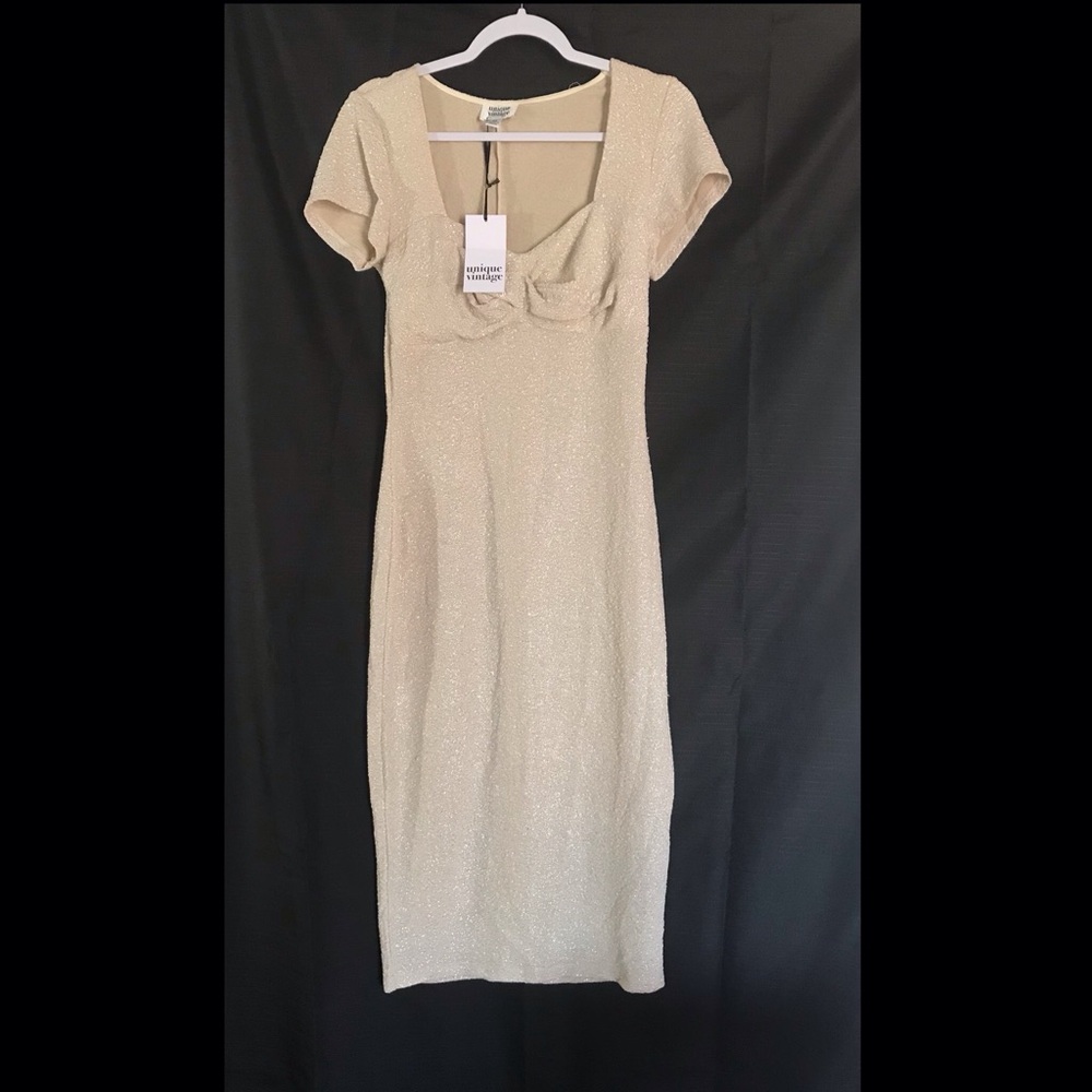Glamorous Neutral Midi Dress